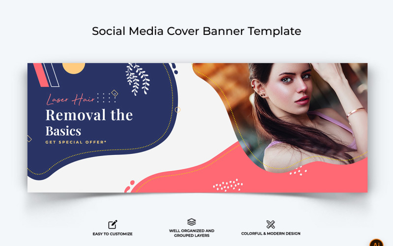 Beauty Tips Facebook Cover Banner Design-04 - TemplateMonster