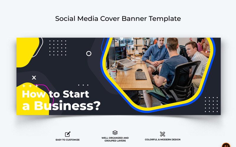Бізнес-послуги Facebook Cover Banner Design-25