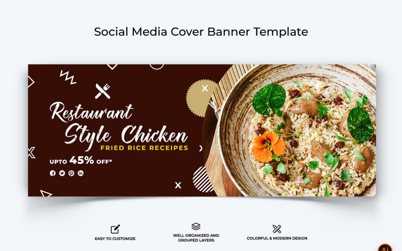 Diseño de banner de portada de Facebook de comida y restaurante-05