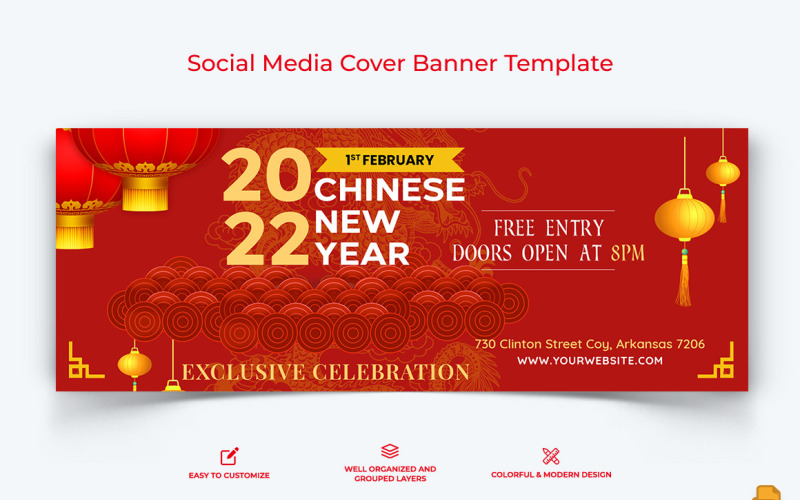 Китайський Новий рік Facebook Cover Banner Design-011