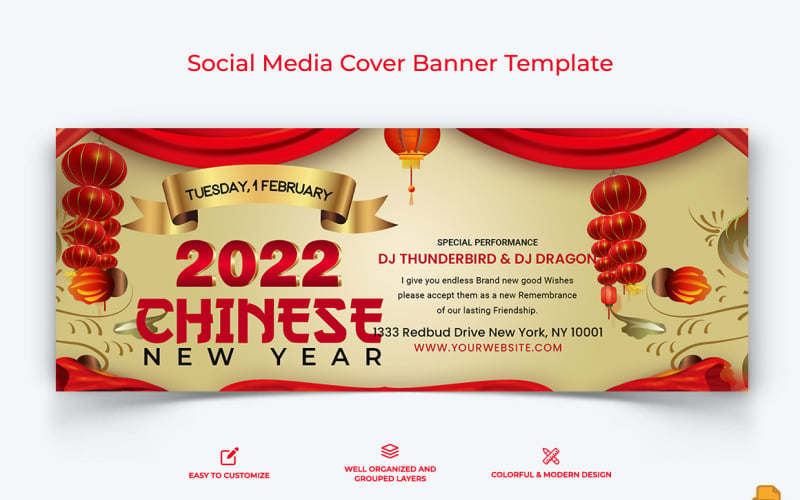 Chinees Nieuwjaar Facebook Cover Banner Ontwerp-016