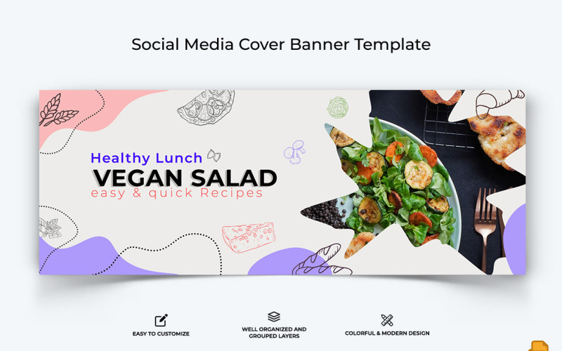 Food and Restaurant Facebook Cover Banner Design-018