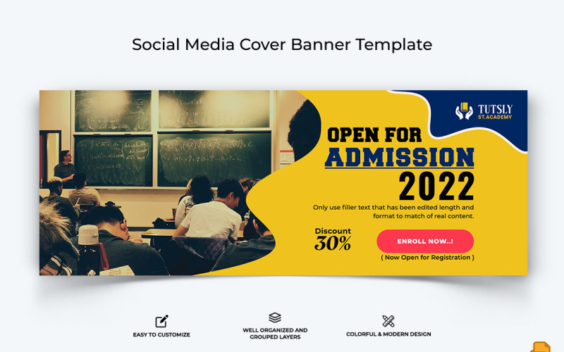 School Admission Facebook Cover Banner Design-003