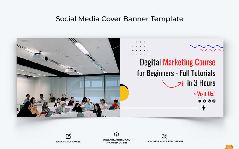 Social Media Workshop Facebook Cover Banner Design-006