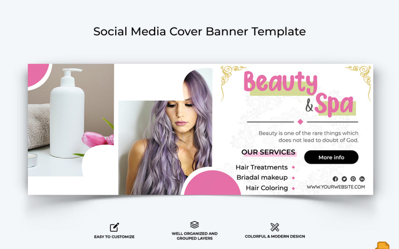 Spa en Salon Facebook Cover Banner Design-026