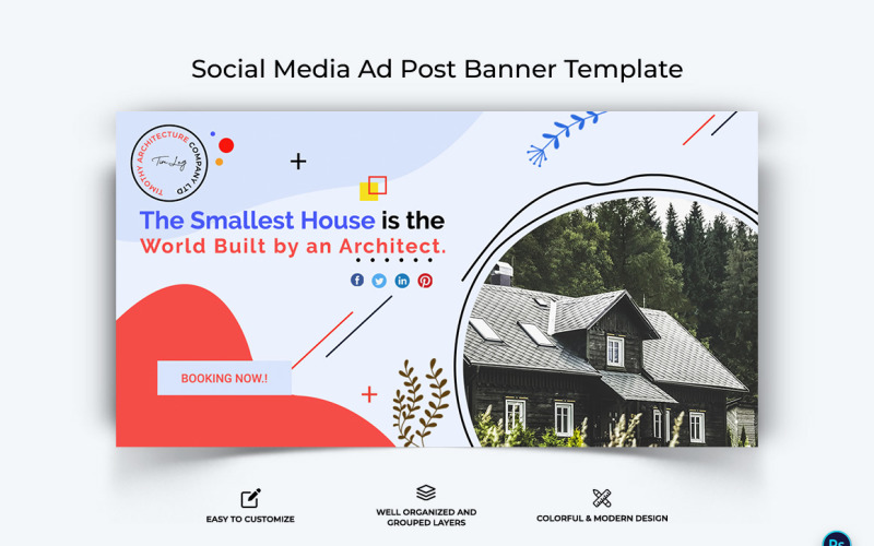 Архитектура Facebook Ad Banner Design Template-04