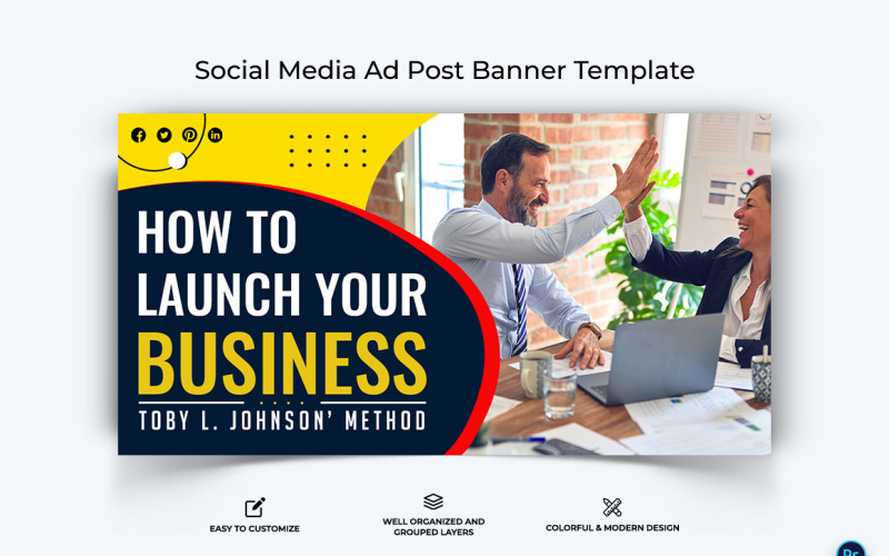 Business Service Facebook Ad Banner Design Template-23