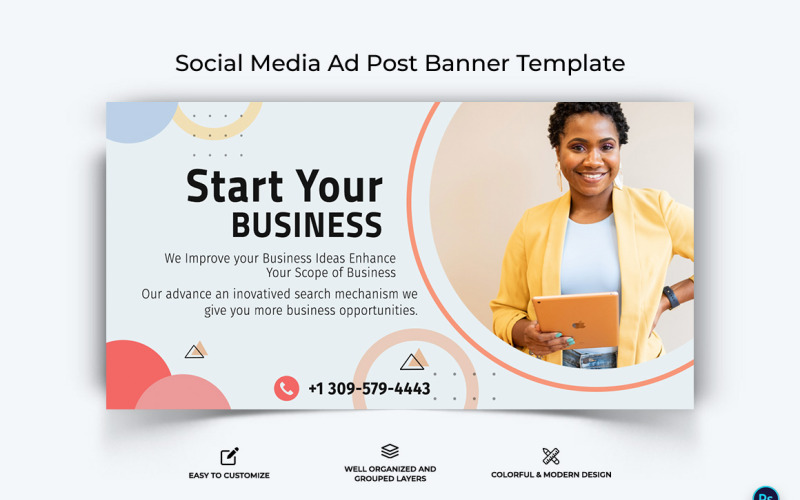Business Service Facebook Ad Banner Design Template-37