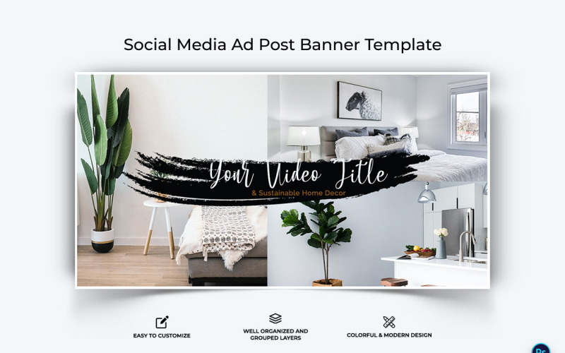 Interior Minimal Facebook Ad Banner Design Template10