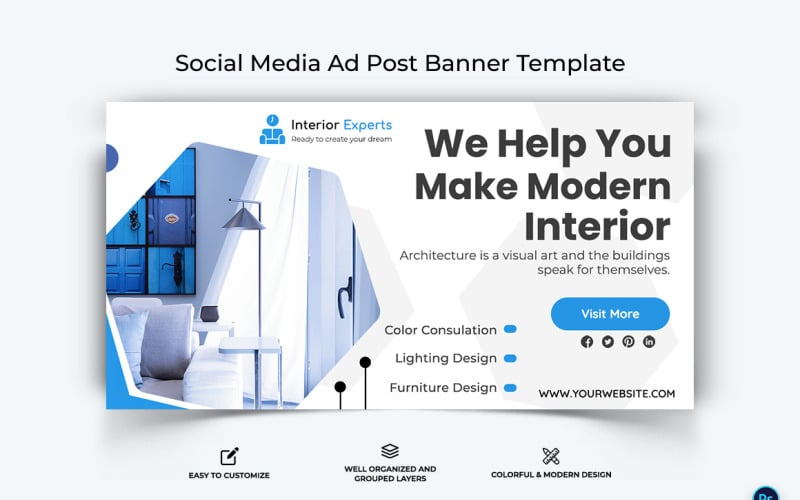 Interior Minimal Facebook Ad Banner Design Template-19
