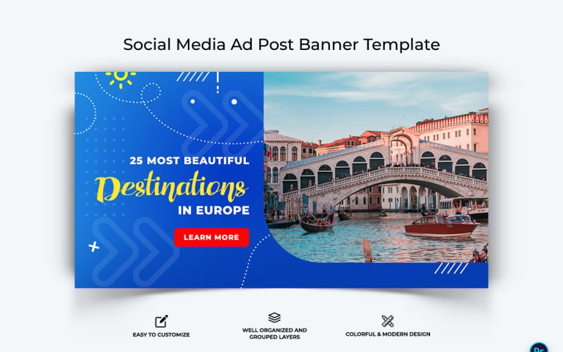 Travel Facebook Ad Banner Design Template-07