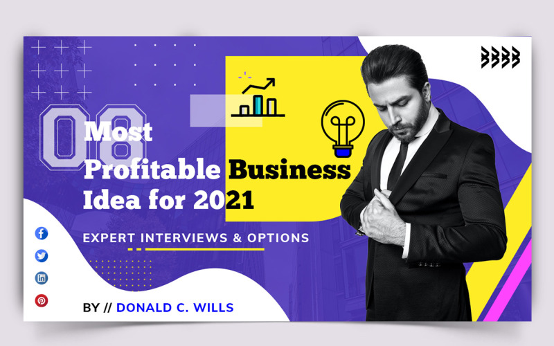 Business Service YouTube Thumbnail Design Template-09