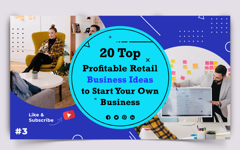 Business Service YouTube Thumbnail Design Template-13