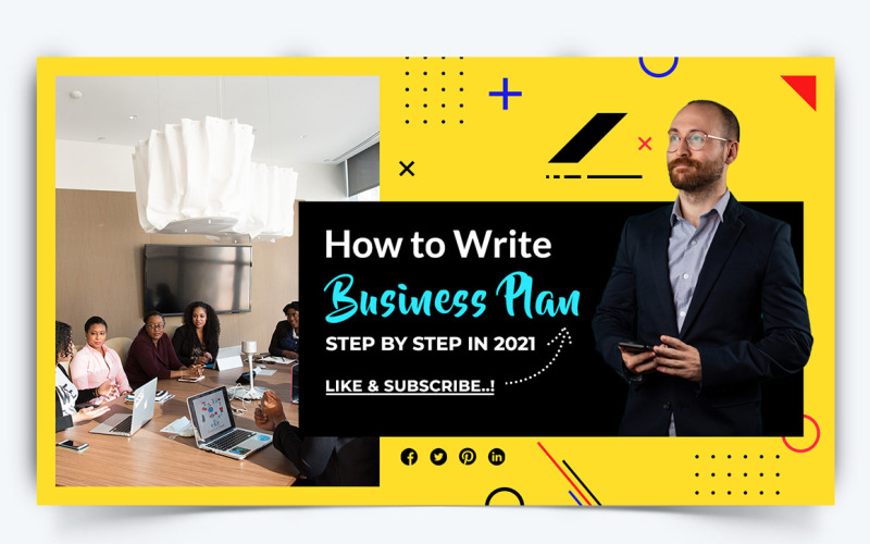 Business Service YouTube Thumbnail Design Template-37