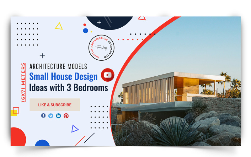 Architettura YouTube Thumbnail Design Template-05