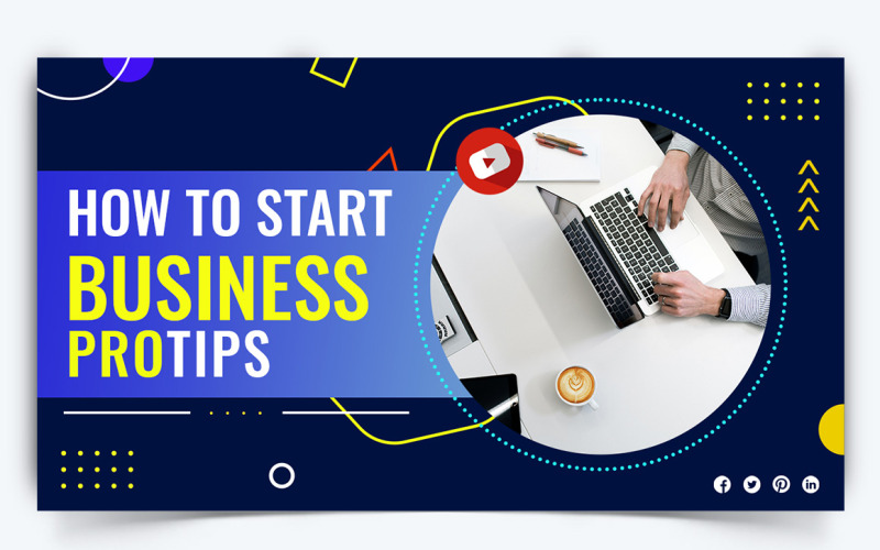 Business Service YouTube Thumbnail Design Template-53