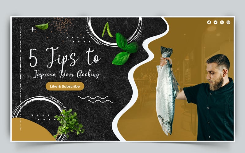 Chef Cooking YouTube Thumbnail Design Template-01