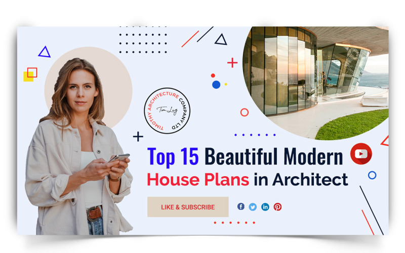 建筑 YouTube 缩略图设计模板-07