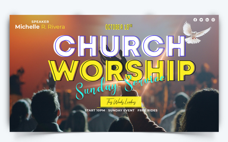 Church Speech YouTube Thumbnail Design Template-13