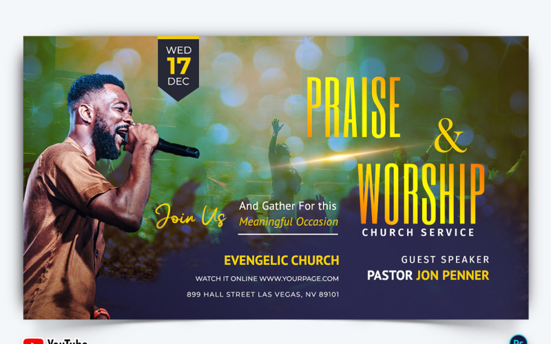 Church Speech YouTube Thumbnail Design Template-36