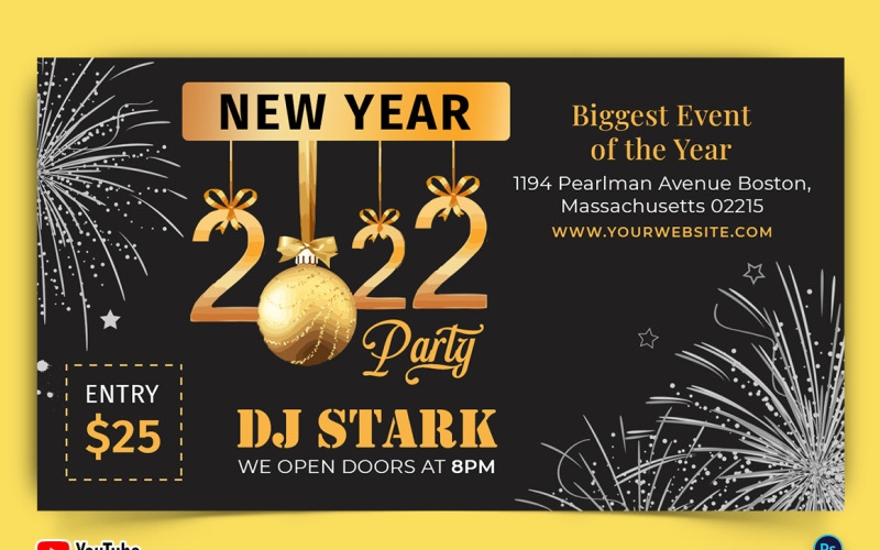 New Year Thumbnail Design Template-14