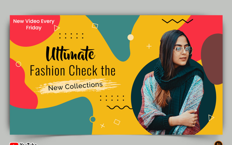 Fashion YouTube Thumbnail Design -20 - TemplateMonster