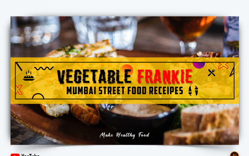 Food and Restaurant YouTube Thumbnail Design -06