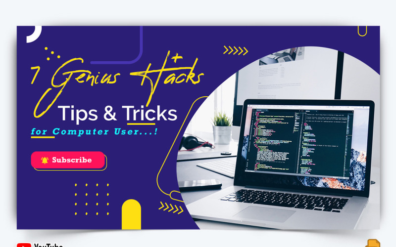 Computer Tricks and Hacking YouTube Thumbnail Design -004
