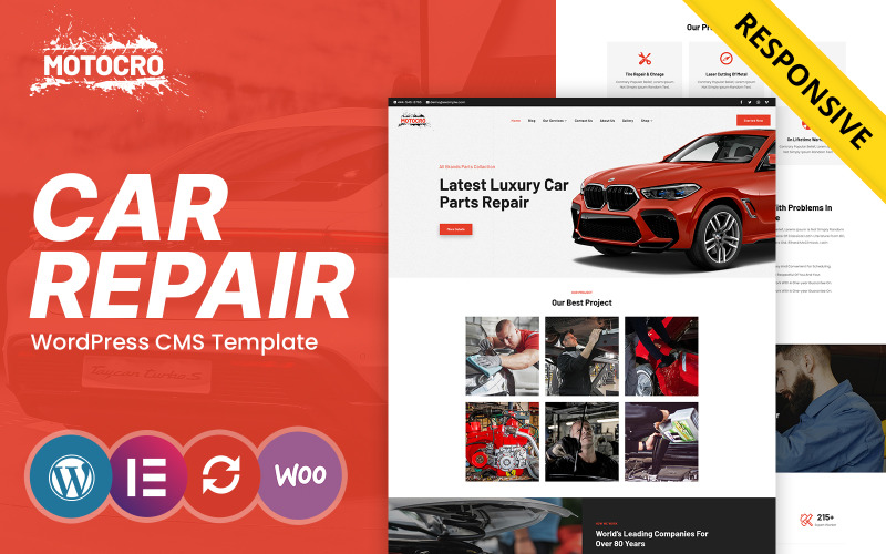 Motocro - Thème WordPress pour les services automobiles et la mécanique automobile