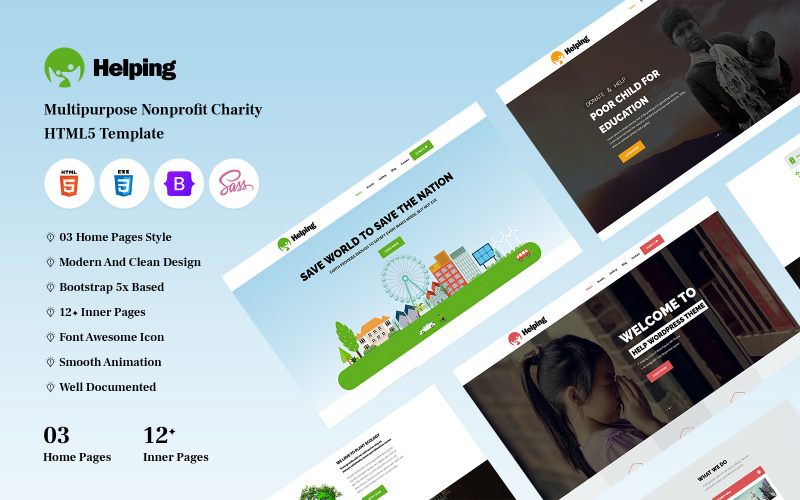 Pomoc - Víceúčelová charitativní HTML šablona