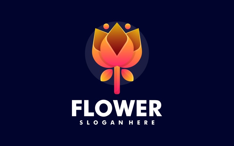Stil des Logos mit Blumenverlauf 2