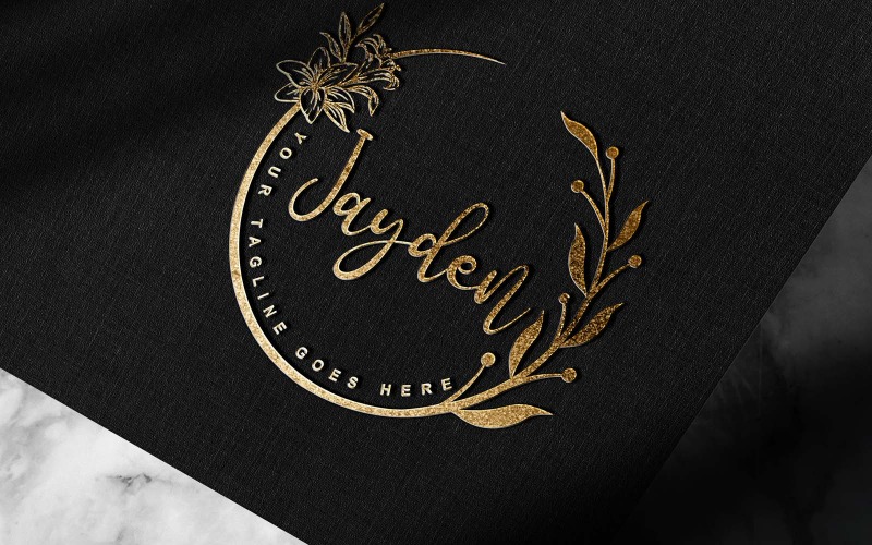 Современная рукописная подпись или фотография Jayden logo Design-Brand Identity