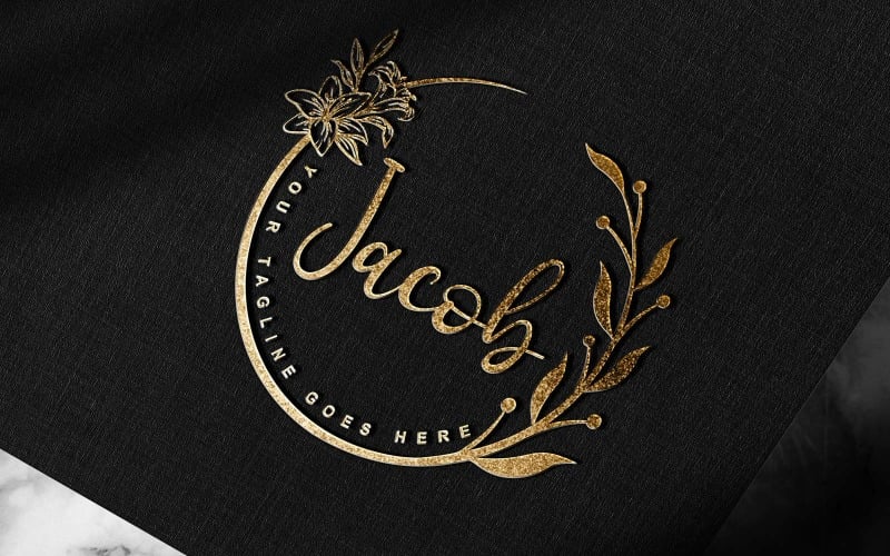 Сучасний рукописний підпис або фотографія Jacob logo Design-Brand Identity