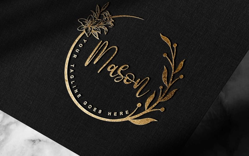 Сучасний рукописний підпис або фотографія Мейсон логотип Дизайн бренду
