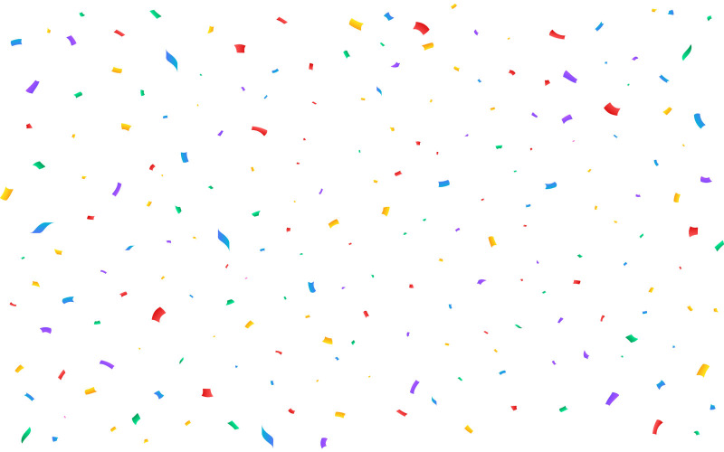 Buntes Konfetti, das für Festival fällt