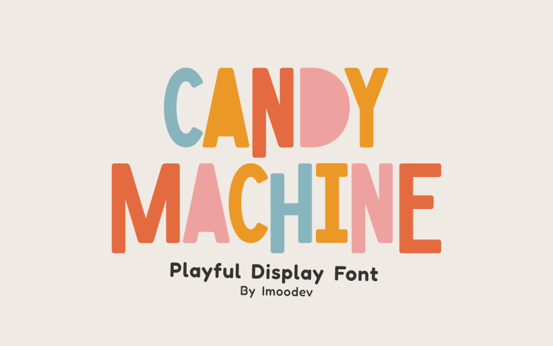Candy Machine Spielerische Schriftart