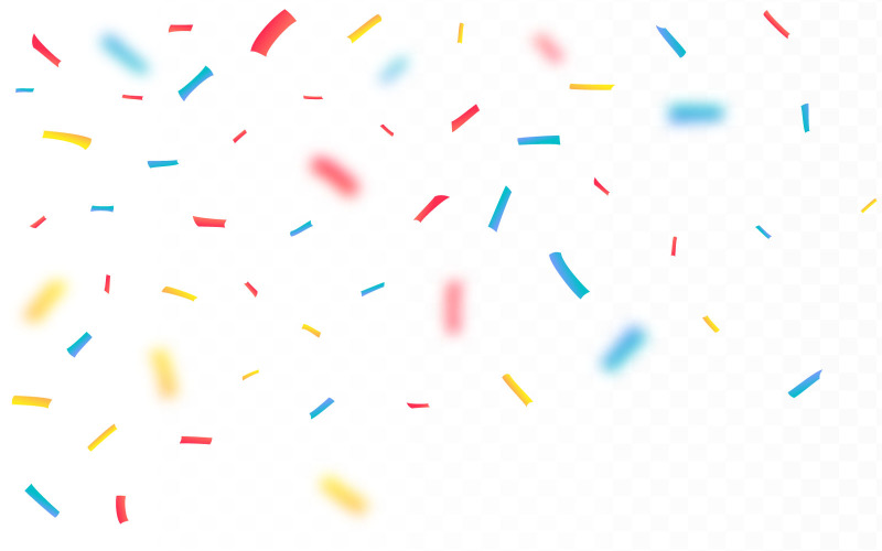 Colorido confeti y oropel Vector