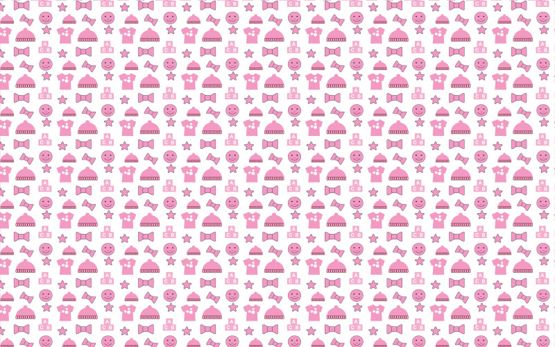 Decoração de fundo de padrão de bebê