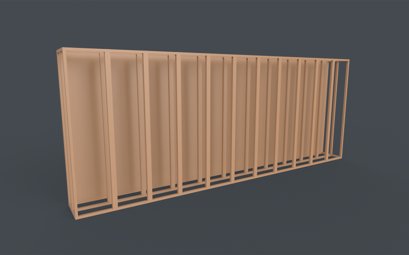 Stand publicitario Low-poly modelo 3D