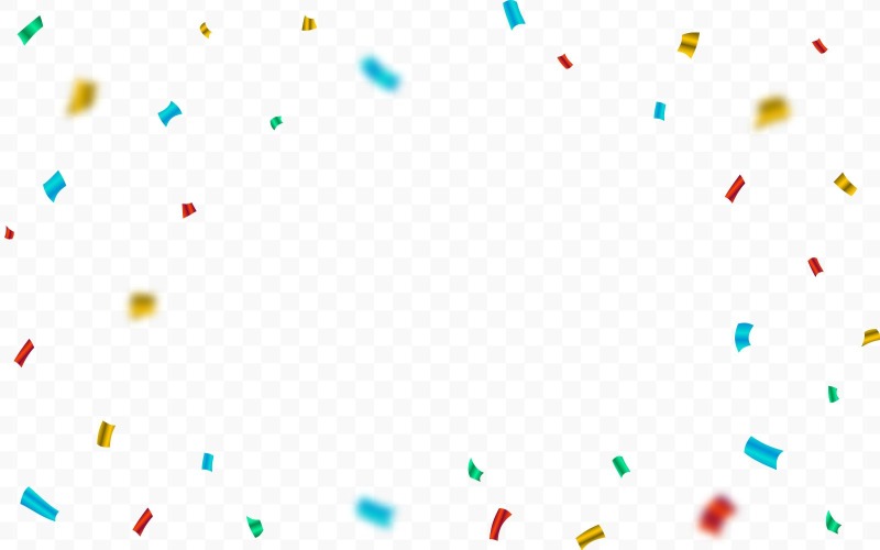 Färgglada festglitter och konfetti ram