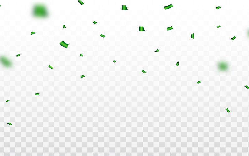 Grön konfetti och glitter för fest