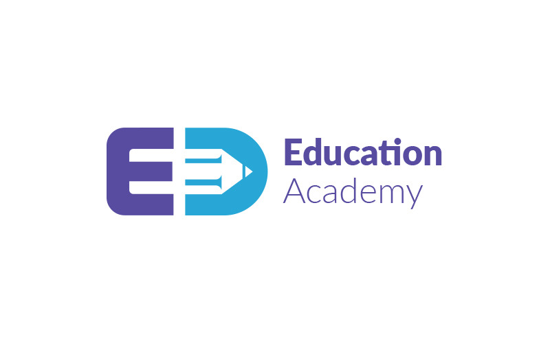 Onderwijs Academie Logo - Logo ontwerpsjabloon