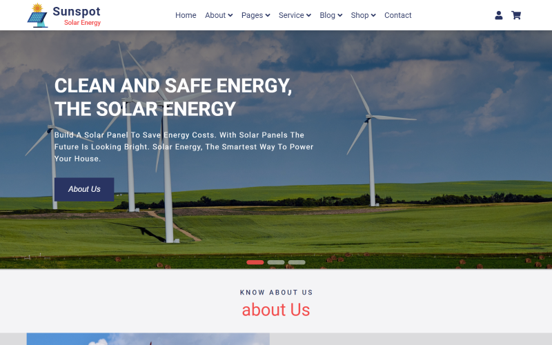 32+ Solar Energy HTML Website Templates - TemplateMonster