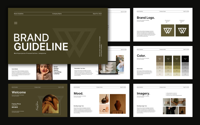 Brand Guideline PowerPoint šablona prezentace