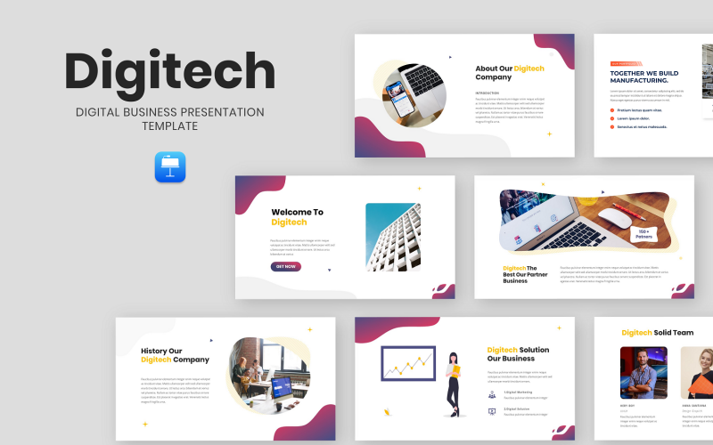 Digitech - Digital Business Keynote-Vorlage