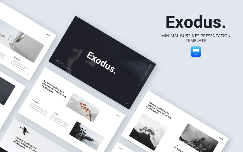 Esodo - Modello di keynote aziendale minimo