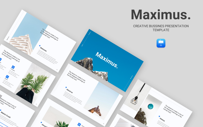 Maximus - Sjabloon voor creatieve zakelijke keynote