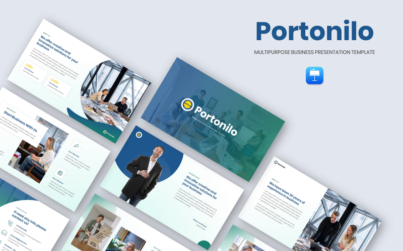 Portonilo - Multifunctionele zakelijke keynote presentatiesjabloon