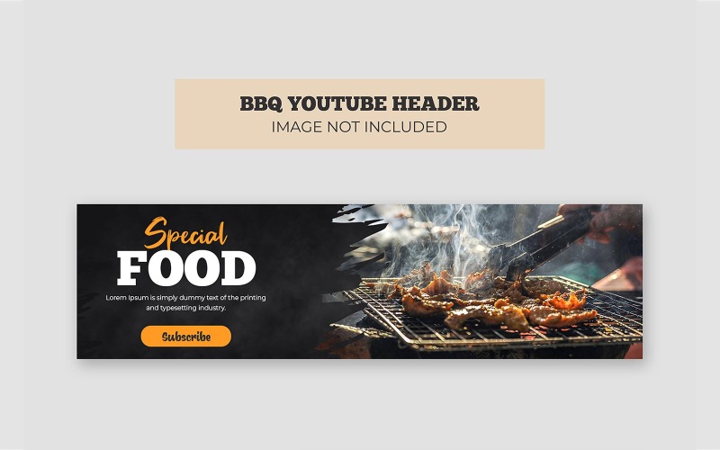 Intestazione della copertina di YouTube per barbecue