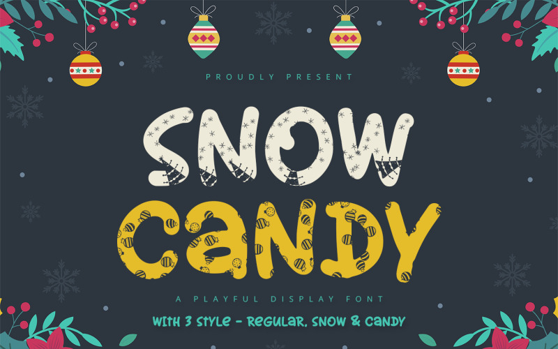 Snow Candy - Speels lettertype